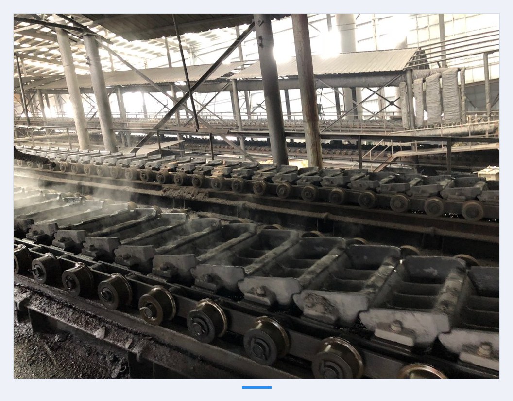 P860 / P305 cast iron machine chain in operation